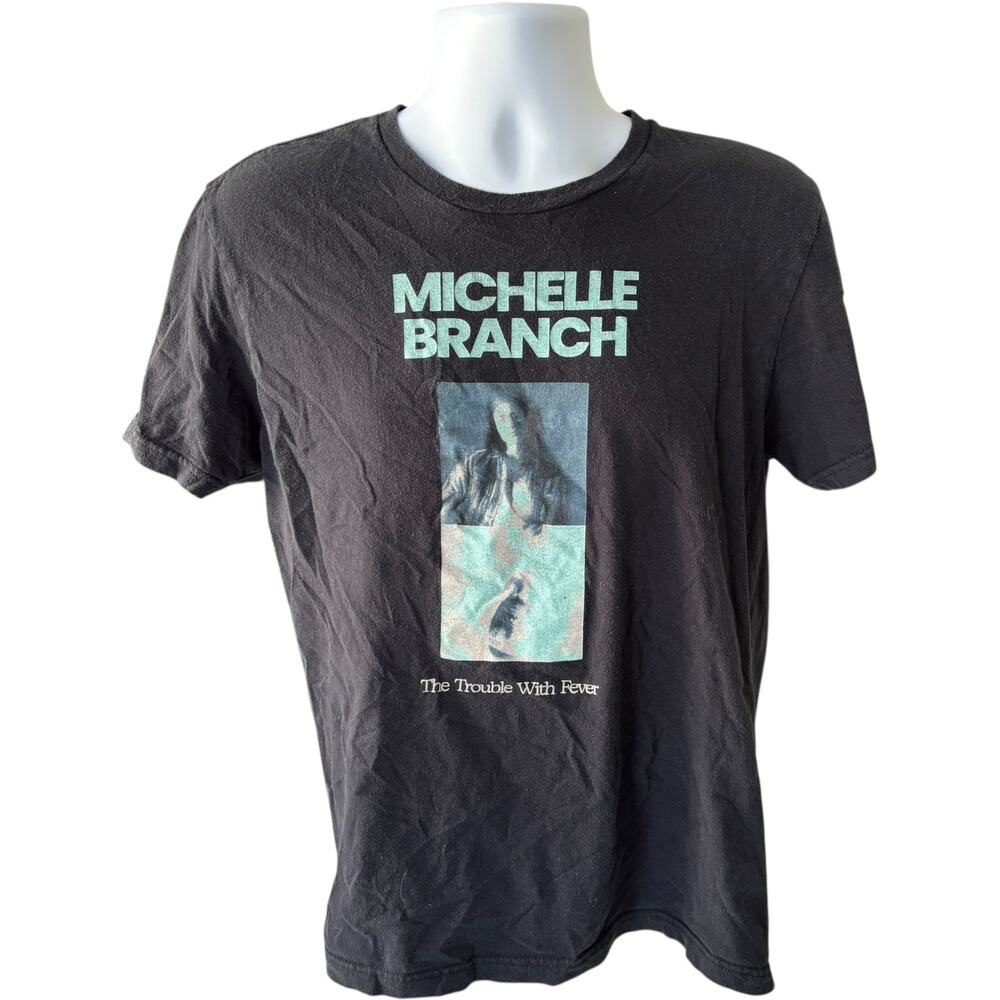 Gildan Softstyle M Michelle Branch Tour Graphic T-Shirt Black Regular
